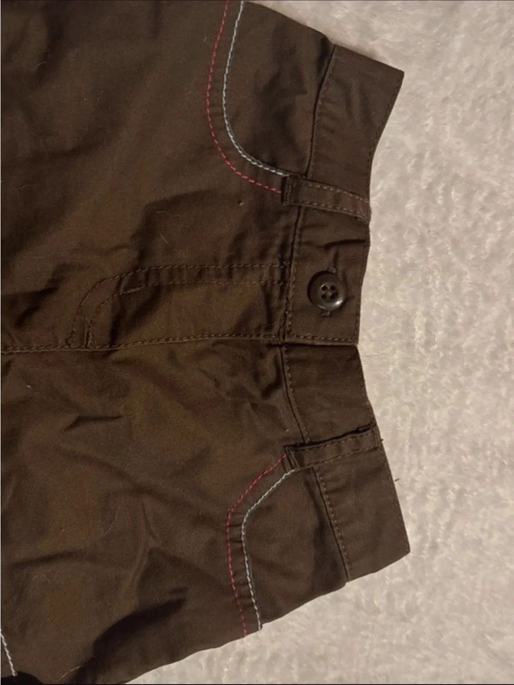 Gymboree Brown High-Waist Girls' Shorts with Colorful Flower Appliqués